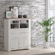 Forte Комода 115 см Iloppa «Сніговий дуб»/«Дуб Нельсон», TIQK425-J99 - Home Club