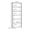 Forte Высокий открытый стеллаж Clif Old – Wood Vintage/Бетон, CLFR716-C546 - Home Club, изображение 5