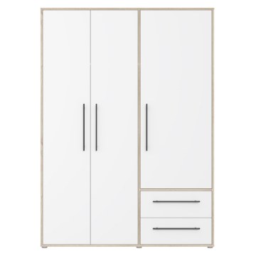 Forte Шкаф шириной 150 см с ящиками, дуб «Сонома»/белый, MKSS833-Q36 - Home Club