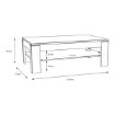 Forte Столик 120 см Coffee Tables «Піщаний дуб», SVOT22-D41 - Home Club, зображення 5