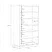 Forte Шафа для взуття 70 см Net106 Білий/Бетон, BTS321-C296A - Home Club, зображення 6