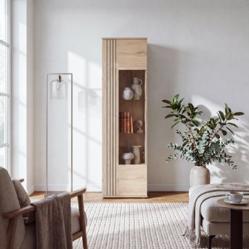 Forte Витрина 55 см Verniq «Дикий дуб, натуральный», VRQV711-D136 - Home Club