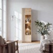 Forte Витрина 55 см Verniq «Дикий дуб, натуральный», VRQV711-D136 - Home Club, изображение 2