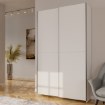 Forte Шкаф с раздвижными дверцами, 120 см, белый, HMNS62232-120 - Home Club