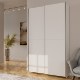 Forte Шкаф с раздвижными дверцами, 120 см, белый, HMNS62232-120 - Home Club