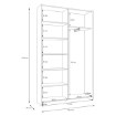 Forte Шкаф с раздвижными дверцами, 120 см, белый, HMNS62232-120 - Home Club, изображение 12
