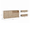 Forte Шафа 145 см Archbox, дуб Artisan, T2KT231-D78 - Home Club, зображення 8