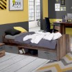 Forte Подростковая кровать с ящиками 90x200 см Winnie Old – Wood Vintage/Бетон, WNL09-C943 - Home Club