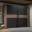 Forte Розсувна шафа 270 см Bellevue, дуб благородний/дуб чорний, BLQS128E1-N09 - Home Club