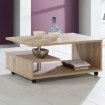 Forte Кавовий столик на коліщатках 105x60 см Bailey, дуб «Сонома», BL1T01-D30 - Home Club