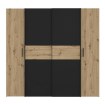 Forte Шафа 200 см Narago Дуб Artisan/Чорний, KLTS62322-M108 - Home Club, зображення 2