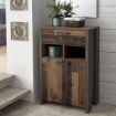 Forte Шкафчик для обуви 70 см с ящиком Clif Old – Wood Vintage/Бетон, CLFD211-C546 - Home Club