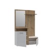 Forte Передпокій 130 см Tuluza Білий/Дуб Artisan, TUZD01-C843 - Home Club, зображення 3
