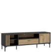 Forte Тв-тумба 160 см Joakimis, дуб Mauvella/чёрный, JMXT131-M637 - Home Club, изображение 2