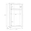 Forte Шкаф 120 см Snow, белый, SNWS82-C50 - Home Club, изображение 5