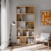 Forte Стеллаж 95 см Orkney, дуб Mauvella, OKYR721-D108 - Home Club