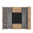 Forte Шафа 270 см Dalate Дуб Катанія/Чорний, DQLS82411-M267 - Home Club, зображення 3