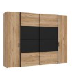 Forte Шафа 270 см Dalate Дуб Катанія/Чорний, DQLS82411-M267 - Home Club, зображення 4