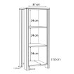Forte Узкий низкий стеллаж Clif Old – Винтажное дерево/бетон, CLFR315-C546 - Home Club, изображение 5