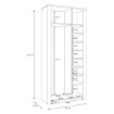 Forte Шкаф для одежды L, BHLS923-M482 - Home Club, изображение 10