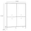 Forte Высокий комод Salvatrice, песочный, SVTK421-U60 - Home Club, изображение 6