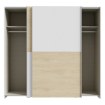 Forte Розсувна шафа 200 см Schach&matt Білий/Дуб Пуччіні, SHMS32231-M870 - Home Club, зображення 3
