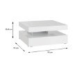 Forte Столик 80 см Coffee Tables, білий глянцевий, CFTT4181-Z38 - Home Club, зображення 5
