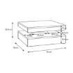 Forte Столик 80 см Coffee Tables, білий глянцевий, CFTT4181-Z38 - Home Club, зображення 6