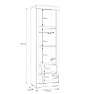 Forte Стелаж 61 см Snow, білий, SNWR72-C50 - Home Club, зображення 4