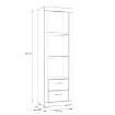 Forte Стелаж 61 см Snow, білий, SNWR72-C50 - Home Club, зображення 5