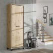 Forte Шафа 70 см Trondheim Дуб Artisan/Дуб чорний, TDHS811-C773 - Home Club