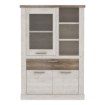 Forte Витрина шириной 110 см с ящиком Duro, белая сосна/античный дуб, DURV521L-T75 - Home Club, изображение 4