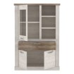 Forte Витрина шириной 110 см с ящиком Duro, белая сосна/античный дуб, DURV521L-T75 - Home Club, изображение 5