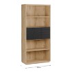 Forte Стеллаж 95 см Auriquet «Дикий дуб», натуральный / чёрный, AUQR721-Q362 - Home Club, изображение 6