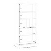 Forte Стеллаж 95 см Auriquet «Дикий дуб», натуральный / чёрный, AUQR721-Q362 - Home Club, изображение 7