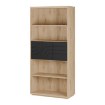 Forte Стеллаж 95 см Auriquet «Дикий дуб», натуральный / чёрный, AUQR721-Q362 - Home Club, изображение 8