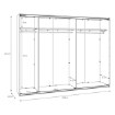 Forte Шафа 270 см Sophistispace, пісочний, SSQS12413-U60 - Home Club, зображення 9