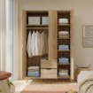 Forte Шкаф 140 см Vankka «Дубовая доска», VNKS832-D55 - Home Club, изображение 2