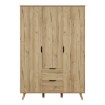 Forte Шкаф 140 см Vankka «Дубовая доска», VNKS832-D55 - Home Club, изображение 3