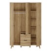 Forte Шкаф 140 см Vankka «Дубовая доска», VNKS832-D55 - Home Club, изображение 4