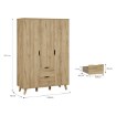 Forte Шкаф 140 см Vankka «Дубовая доска», VNKS832-D55 - Home Club, изображение 7