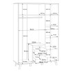 Forte Шкаф 140 см Vankka «Дубовая доска», VNKS832-D55 - Home Club, изображение 8