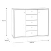 Forte Комода 110 см Archbox Old – Wood Vintage, T2KK45-H51 - Home Club, зображення 6