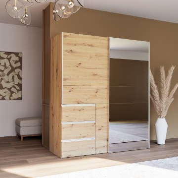 Forte Шафа 170 см Winn 2, дуб Artisan, W2QS8233S-D78 - Home Club