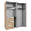 Forte Шафа 170 см Winn 2, дуб Artisan, W2QS8233S-D78 - Home Club, зображення 10