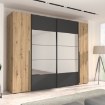 Forte Шафа 270 см Narago Дуб Artisan/Чорний, RXGS82511-M108 - Home Club
