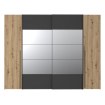 Forte Шафа 270 см Narago Дуб Artisan/Чорний, RXGS82511-M108 - Home Club, зображення 2