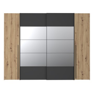 Forte Шафа 270 см Narago Дуб Artisan/Чорний, RXGS82511-M108 - Home Club