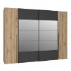 Forte Шафа 270 см Narago Дуб Artisan/Чорний, RXGS82511-M108 - Home Club, зображення 4