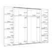 Forte Шафа 270 см Narago Дуб Artisan/Чорний, RXGS82511-M108 - Home Club, зображення 7